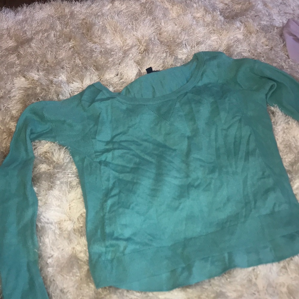 blue sweater